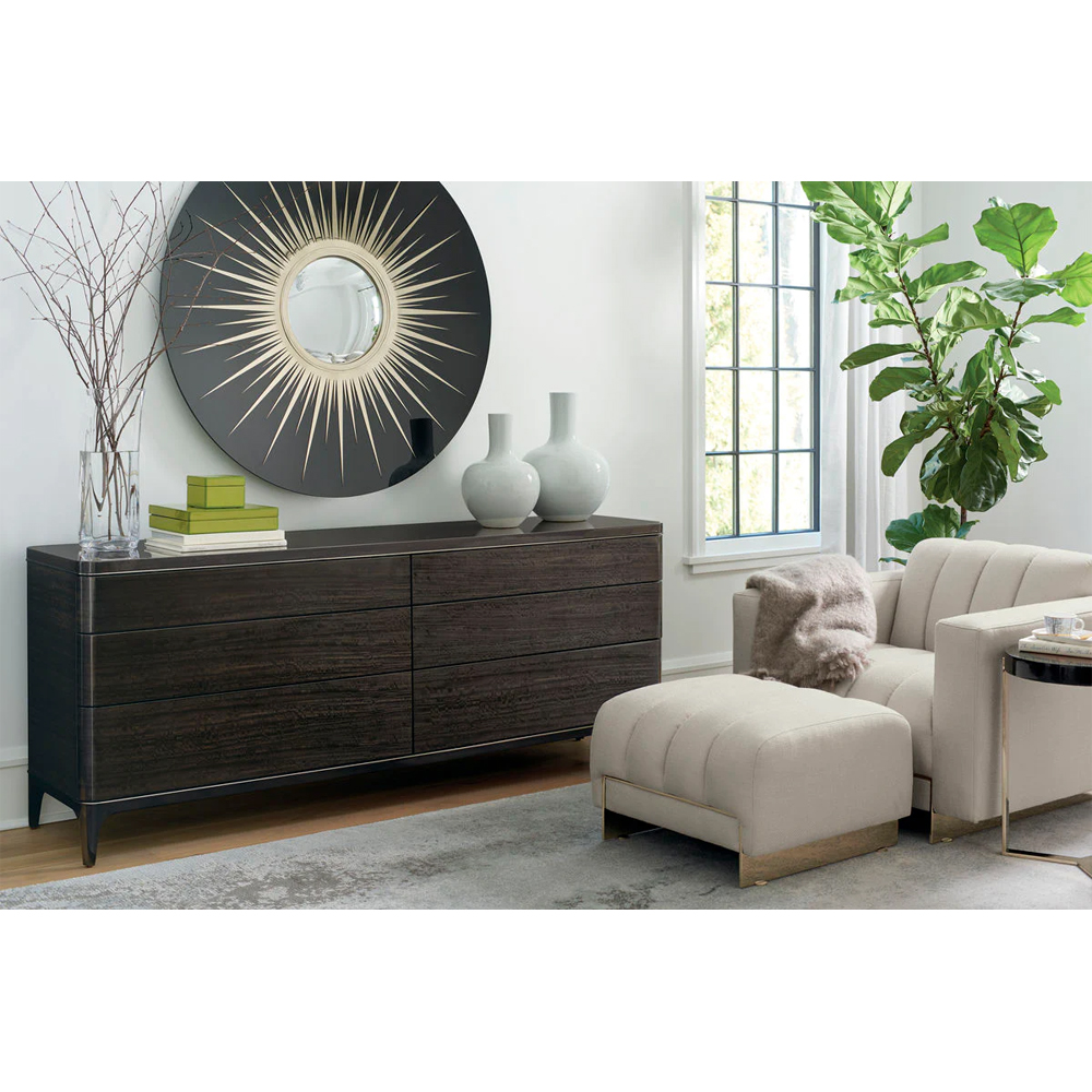 Настенное круглое зеркало Romilly Round Mirror Black