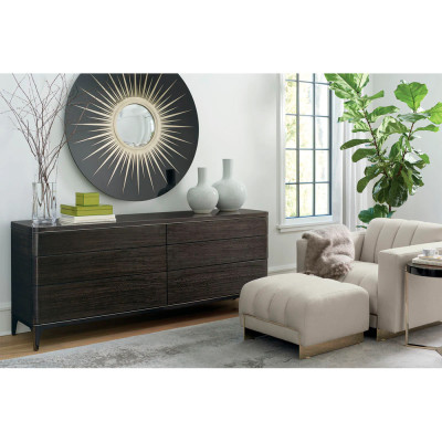 Настенное круглое зеркало Romilly Round Mirror Black