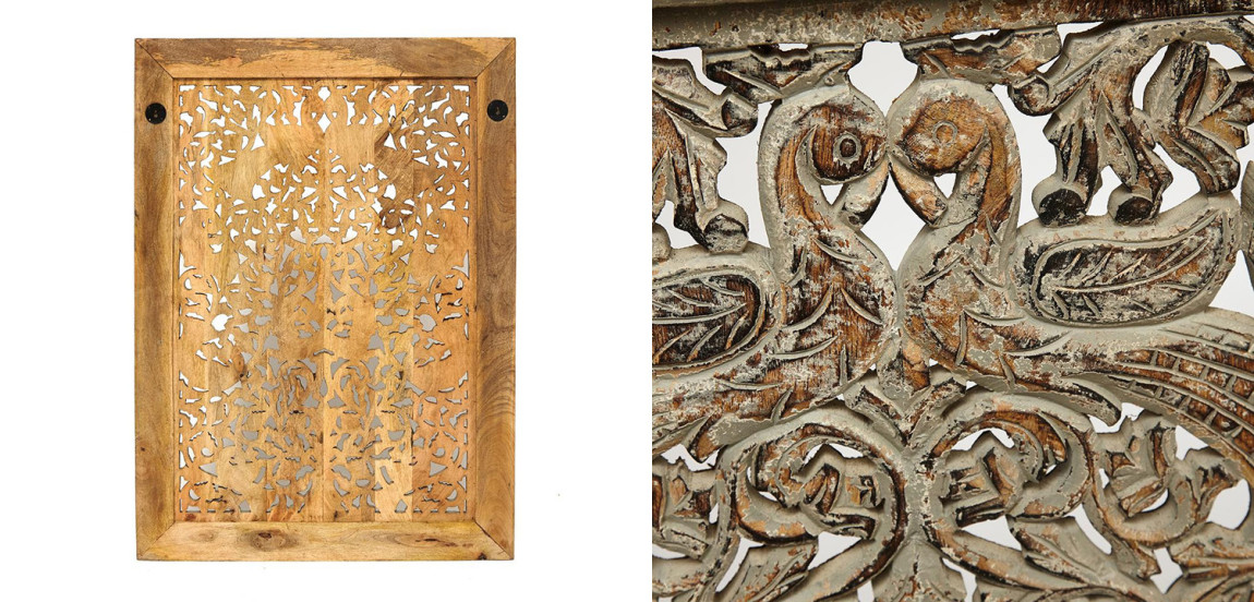 Настенный декор Wall Decor Mango Wood Carved