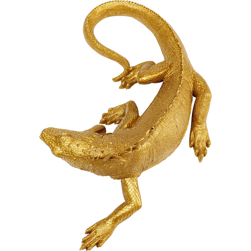 Настенный декор в виде золотой ящерицы Golden Lizard