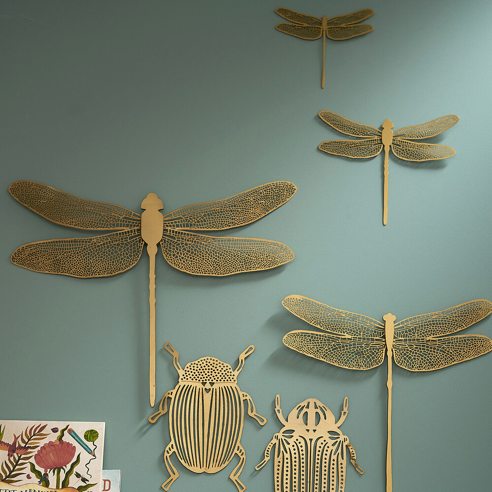 Настенный декор из двух декоративных стрекоз Flight of the Dragonfly