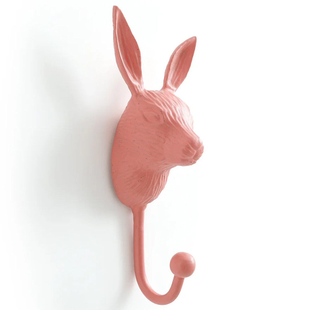 Настенный крючок в виде зайца Hare Wall Hook Pink