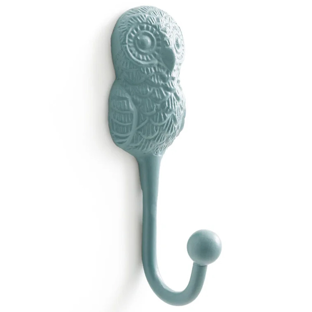 Настенный крючок в виде совы Owl Wall Hook Blue