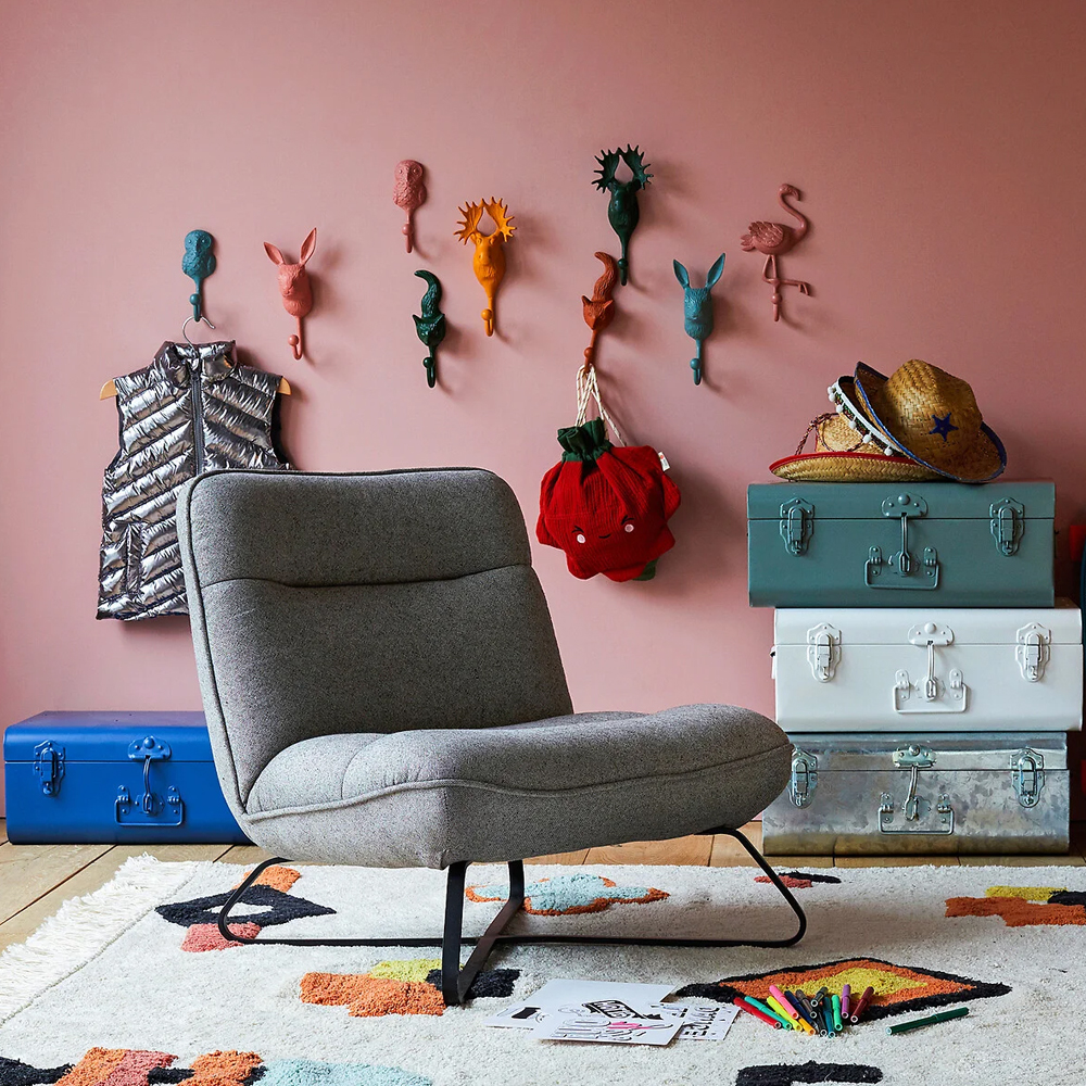 Настенный крючок в виде совы Owl Wall Hook Blue