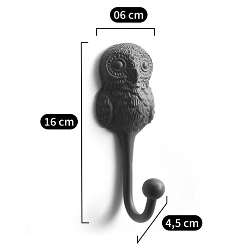 Настенный крючок в виде совы Owl Wall Hook Blue