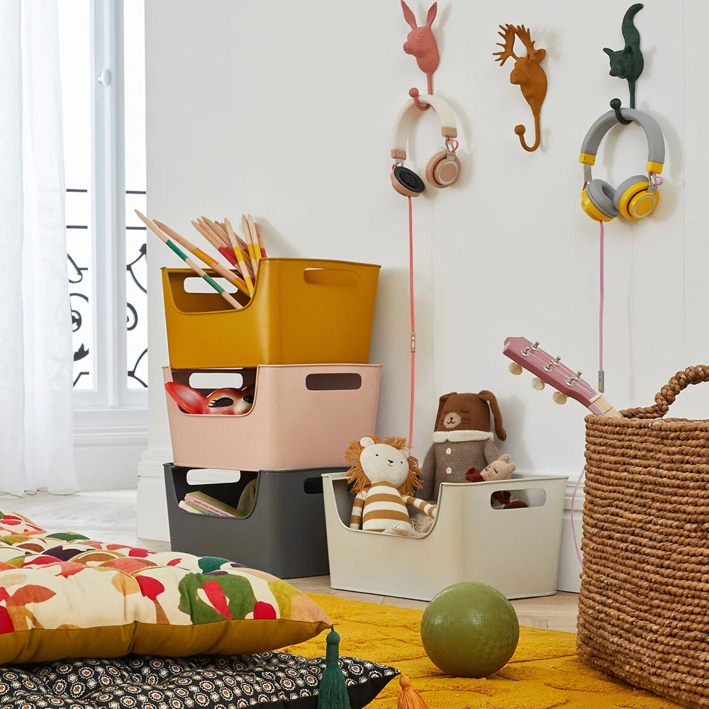 Настенный крючок голова оленя Deer Wall Hook Mustard