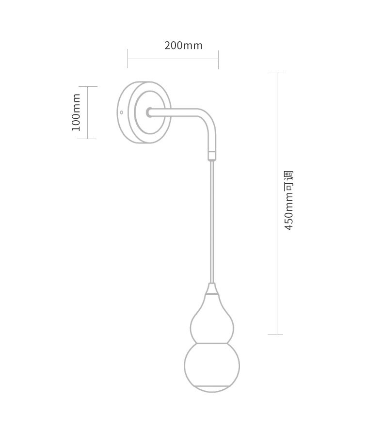 Настенный светильник с плафоном из дерева Neal Wooden Wall Lamp