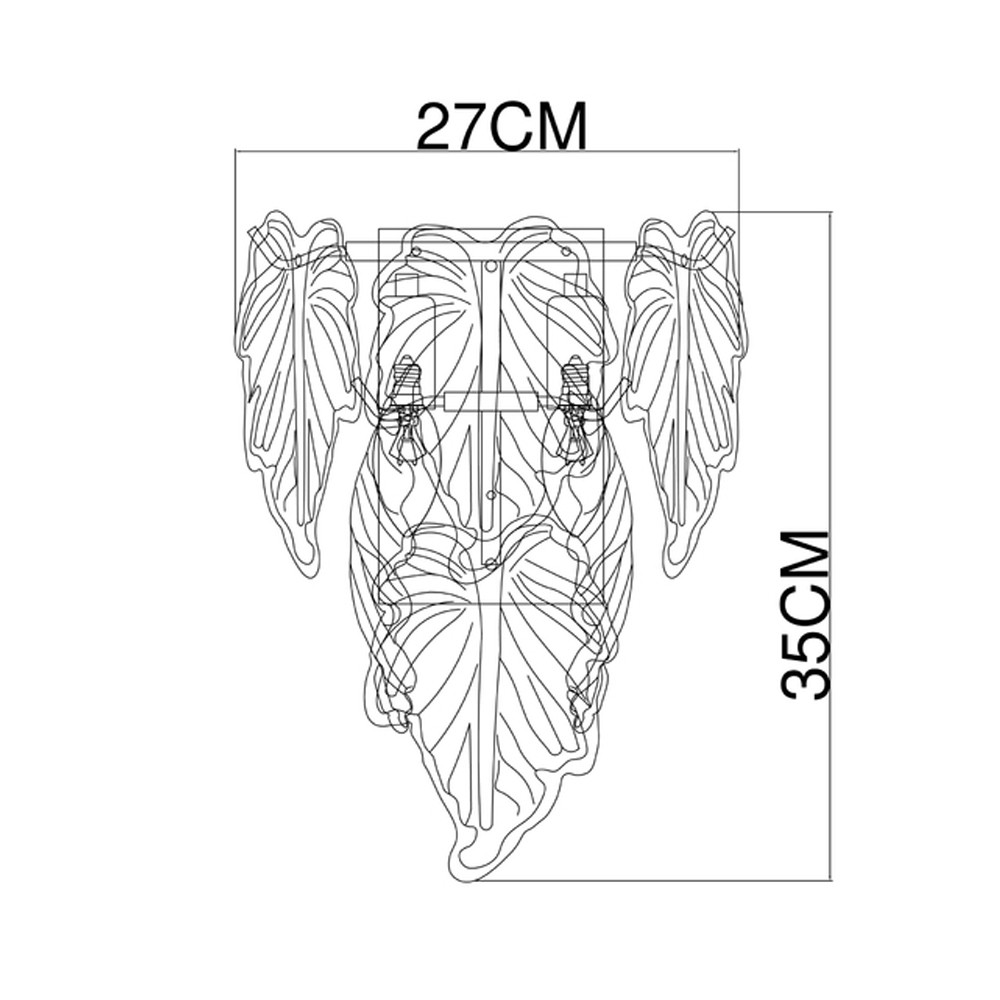 Настенный светильник с рельефным стеклом Alen