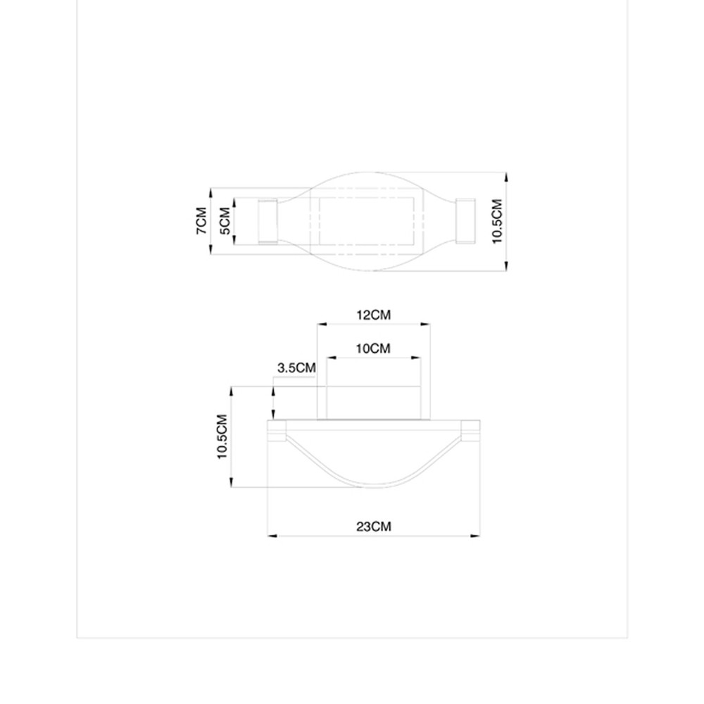 Настенный светильник с рельефным стеклом Duke