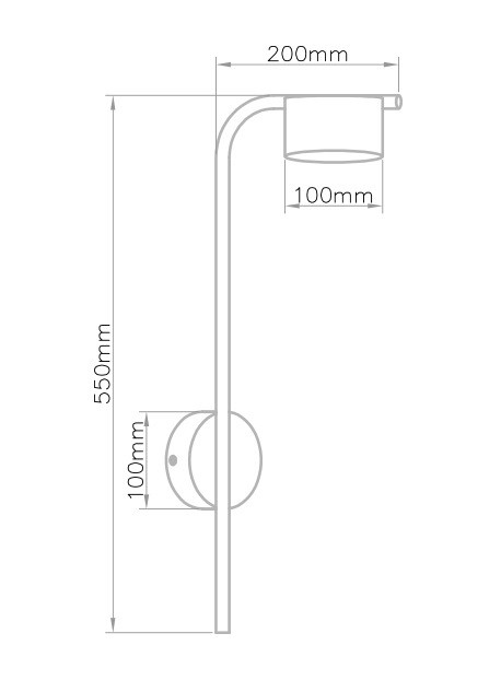Настенный светодиодный светильник из дерев PATSY светлое дерево