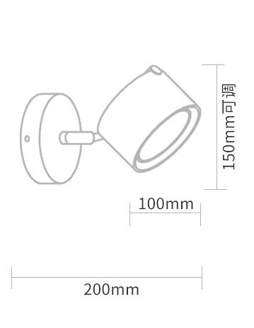 Настенный светодиодный светильник-спот с цилиндрическим плафоном из дерева BERNY