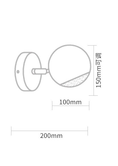 Настенный светодиодный светильник-спот с шарообразным плафоном из дерева BERNY