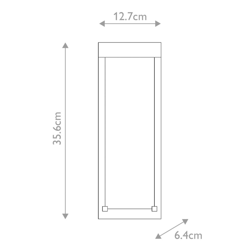Настенный фонарь уличный прямоугольный черного цвета со стеклом с пузырьками Eurofase