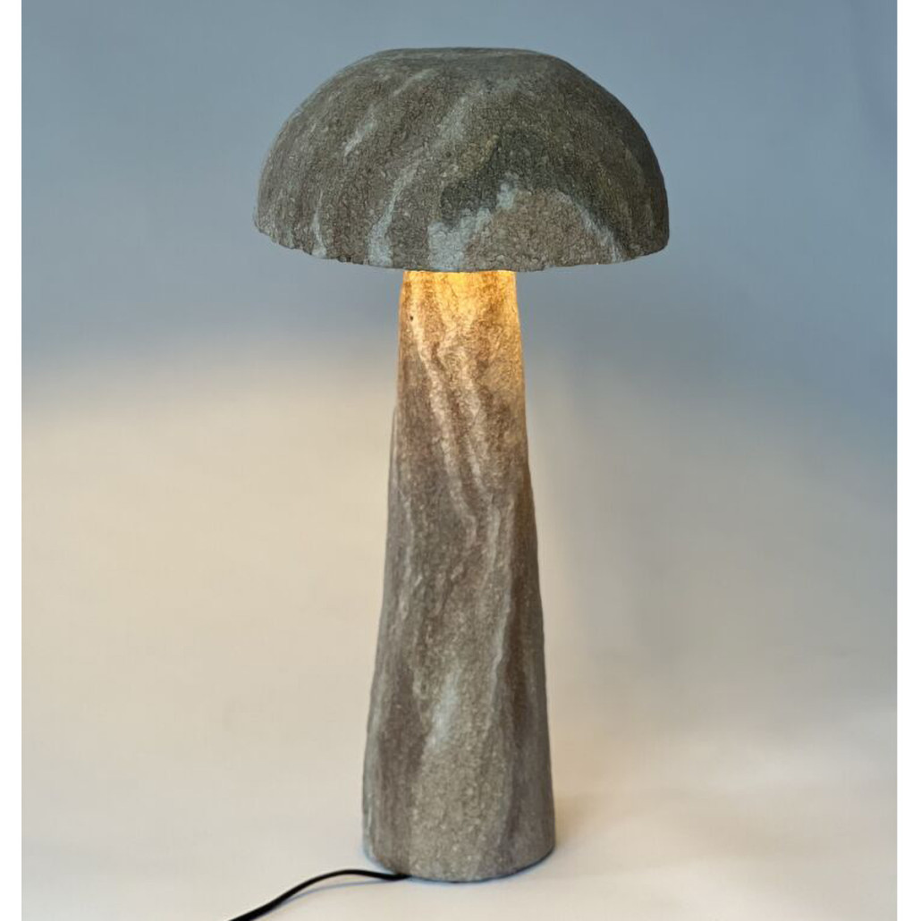 Настольная лампа «Розовый травертин»