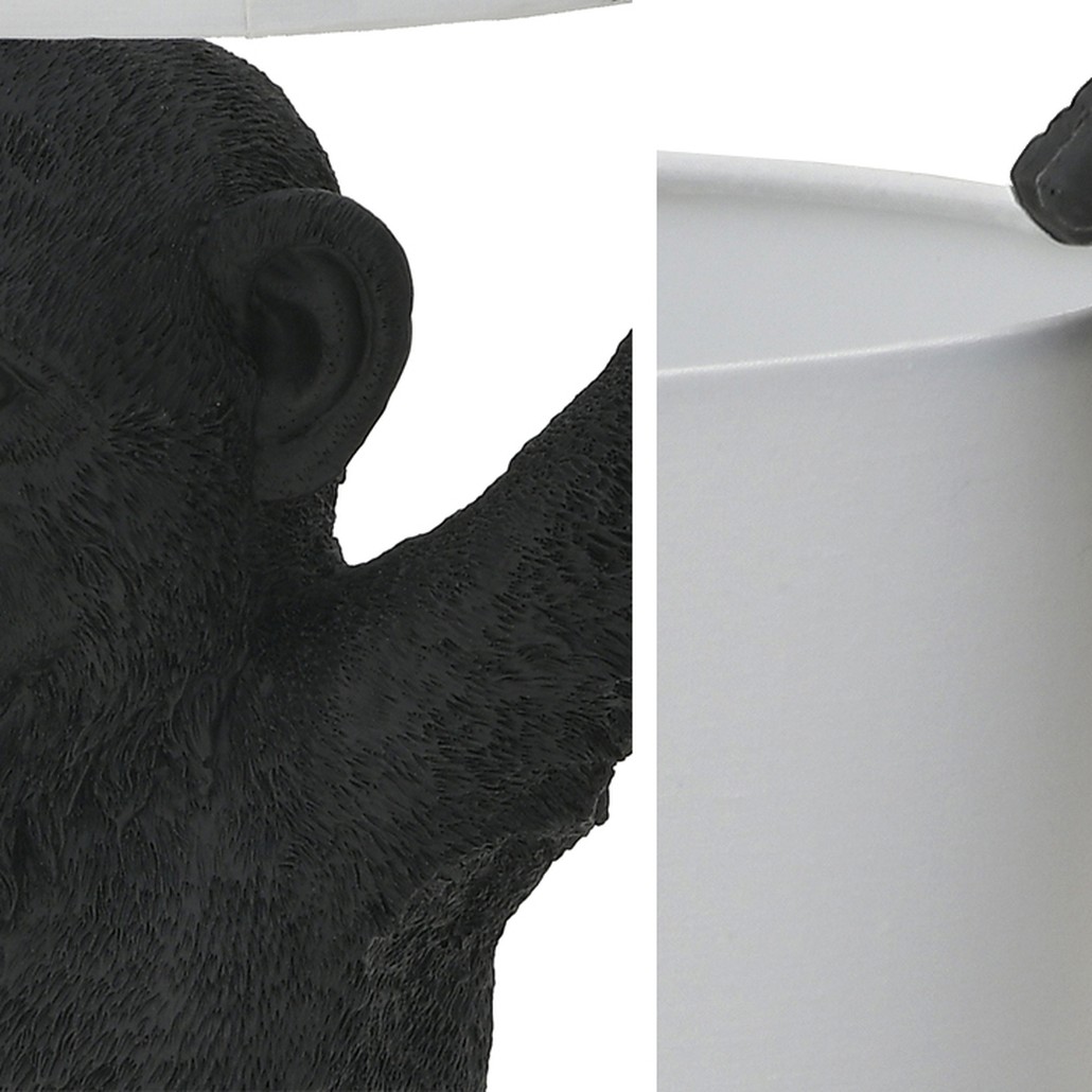 Настольная лампа Black Monkey Holding Lampshade