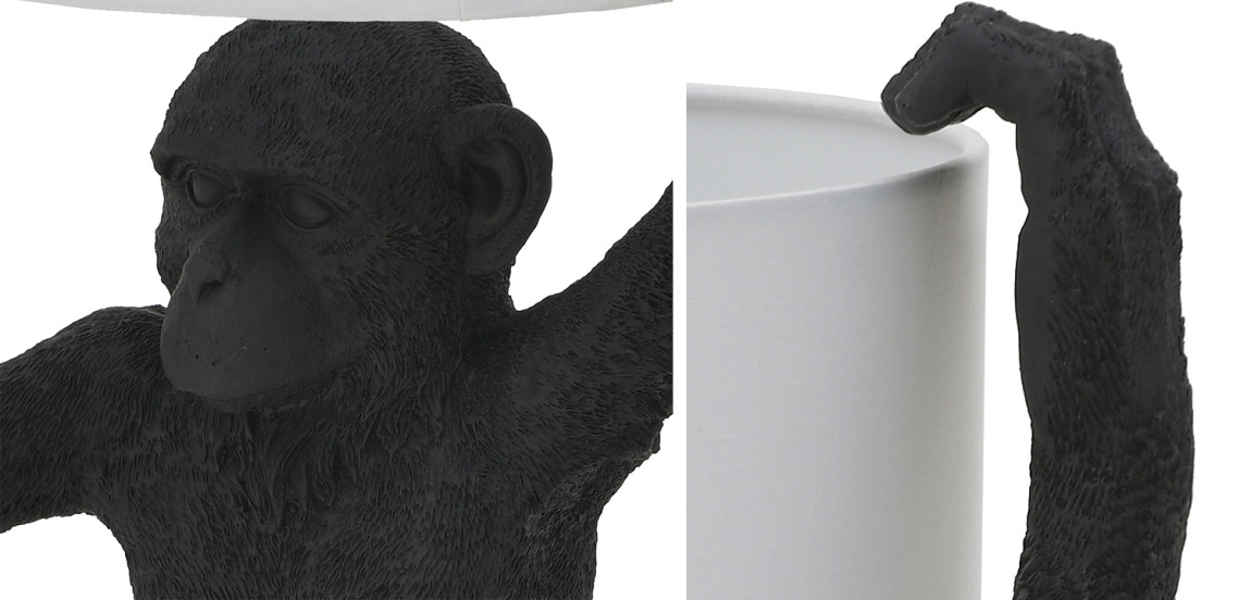 Настольная лампа Black Monkey Holding Lampshade