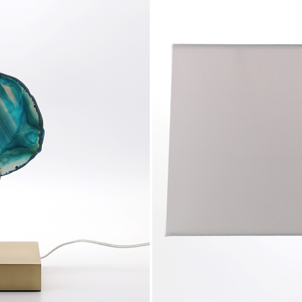 Настольная лампа Blue Agate Design Table Lamp
