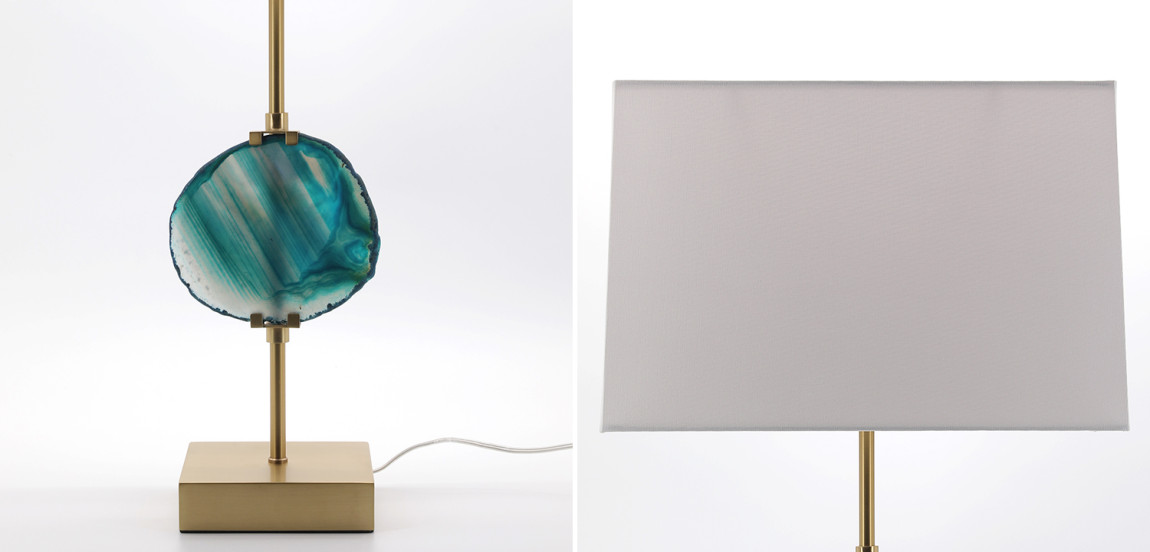 Настольная лампа Blue Agate Design Table Lamp