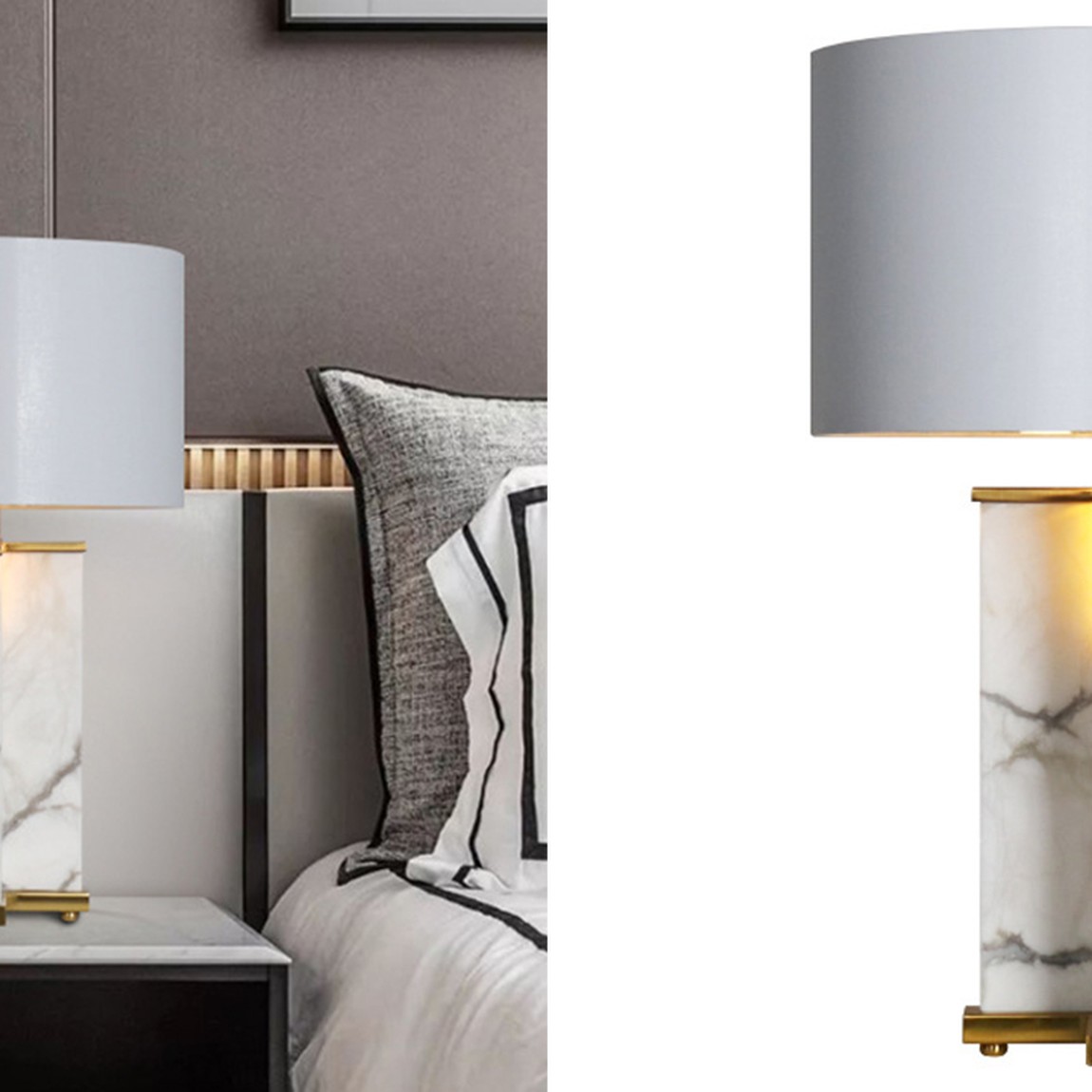 Настольная лампа Cecily Marble Table Lamp