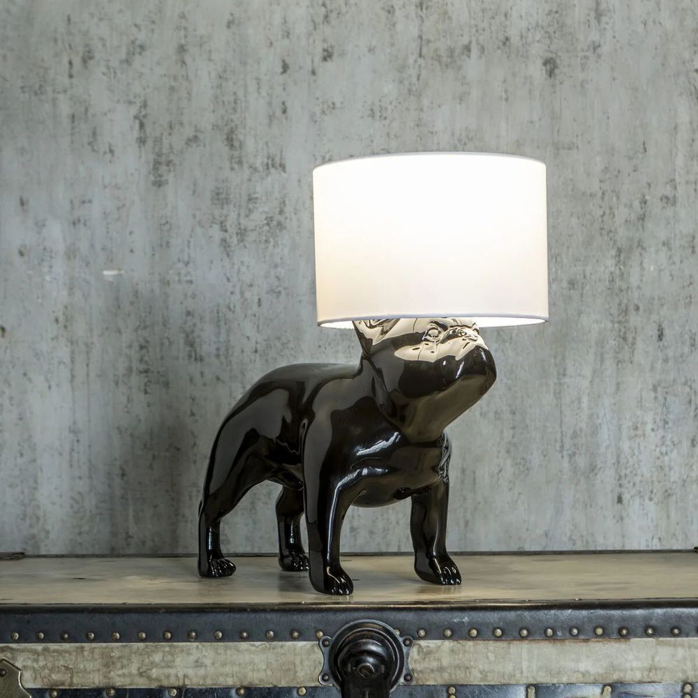 Настольная лампа COLLECTION OF DOGS с абажуром Бульдог