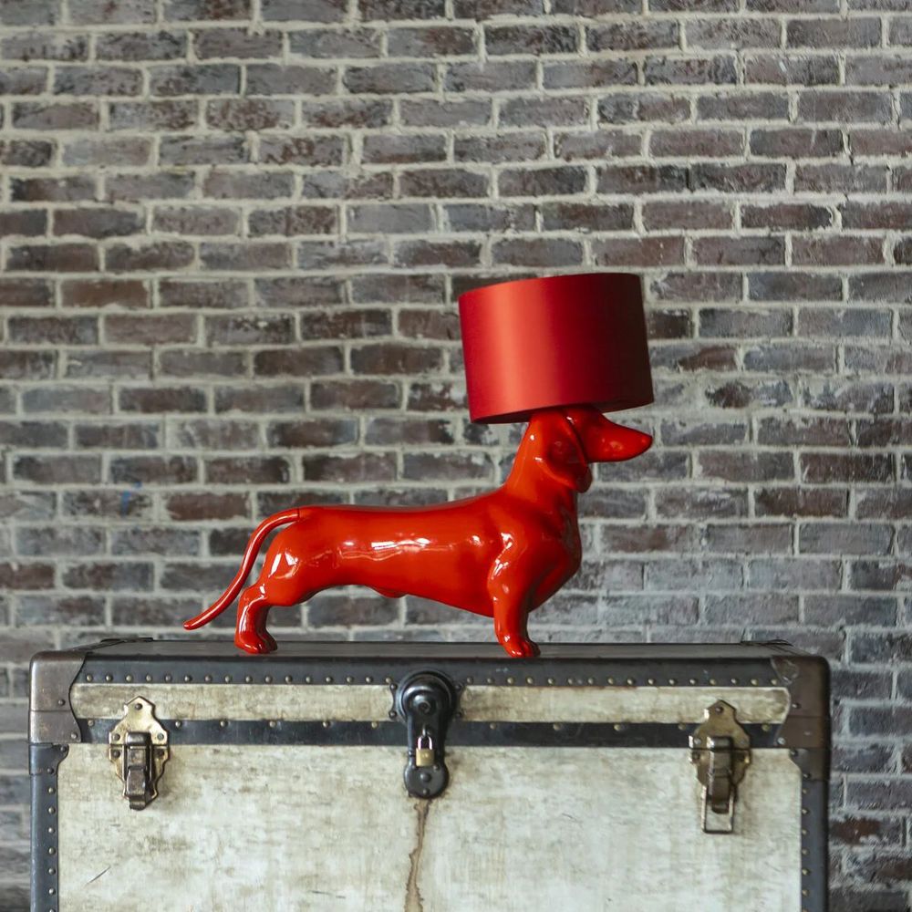 Настольная лампа COLLECTION OF DOGS с абажуром Такса