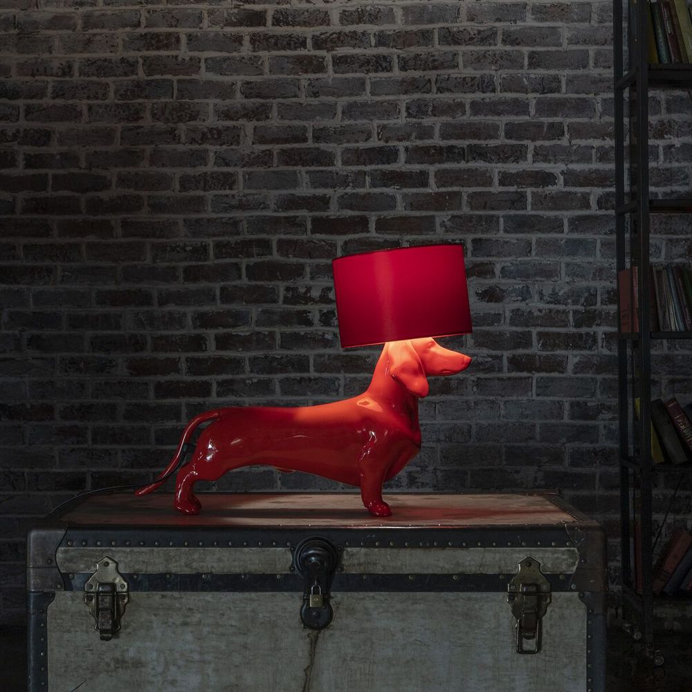 Настольная лампа COLLECTION OF DOGS с абажуром Такса