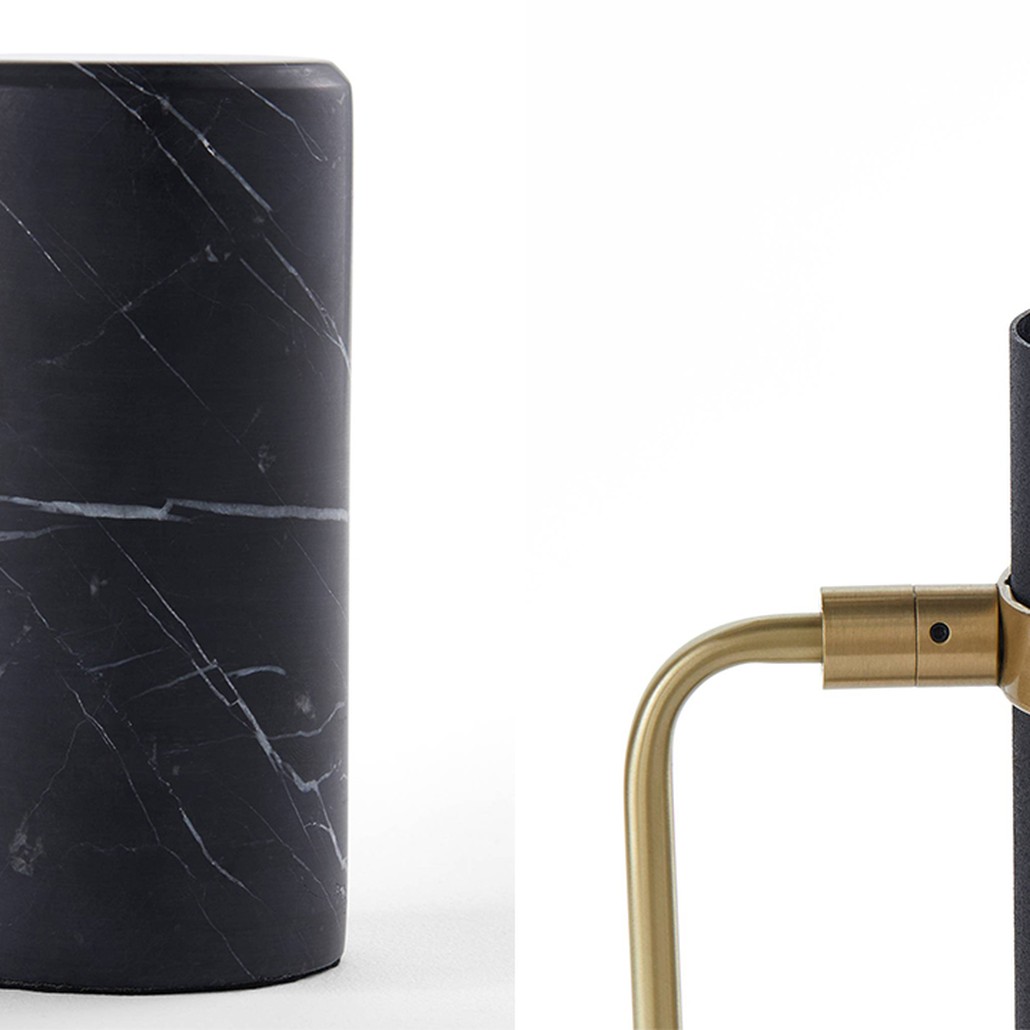 Настольная лампа Detlef Table lamp black marble