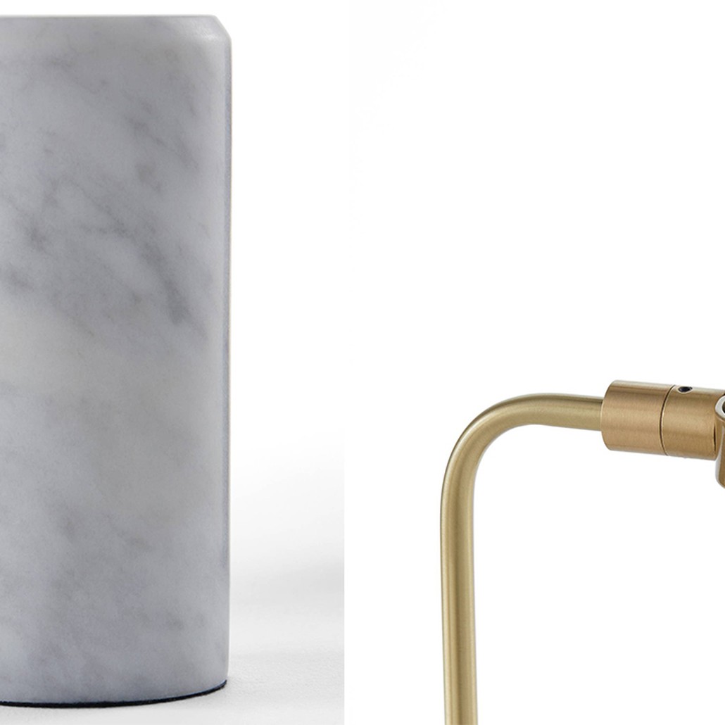 Настольная лампа Detlef Table lamp white marble