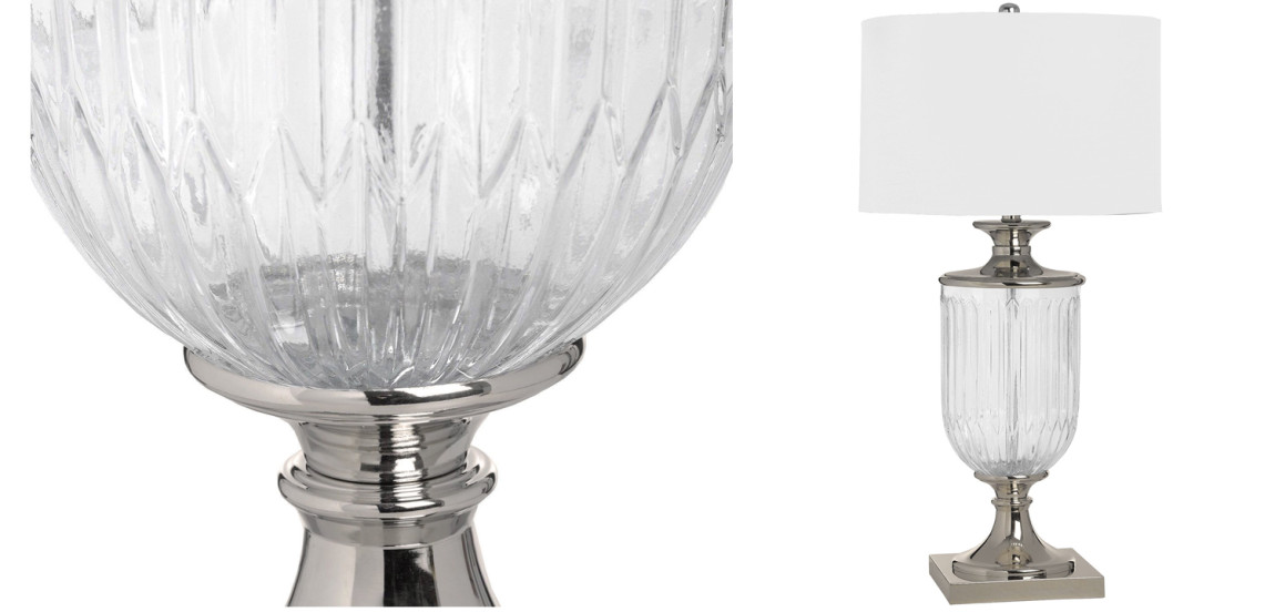 Настольная лампа Eduarda Glass Bowl Table lamp