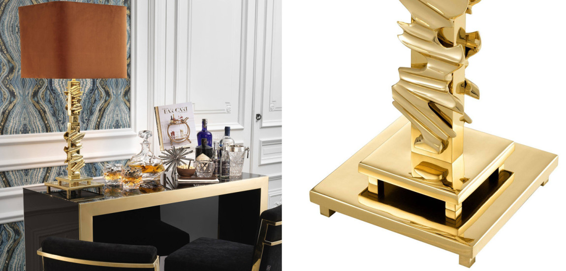 Настольная лампа Eichholtz Table Lamp Abruzzo brass