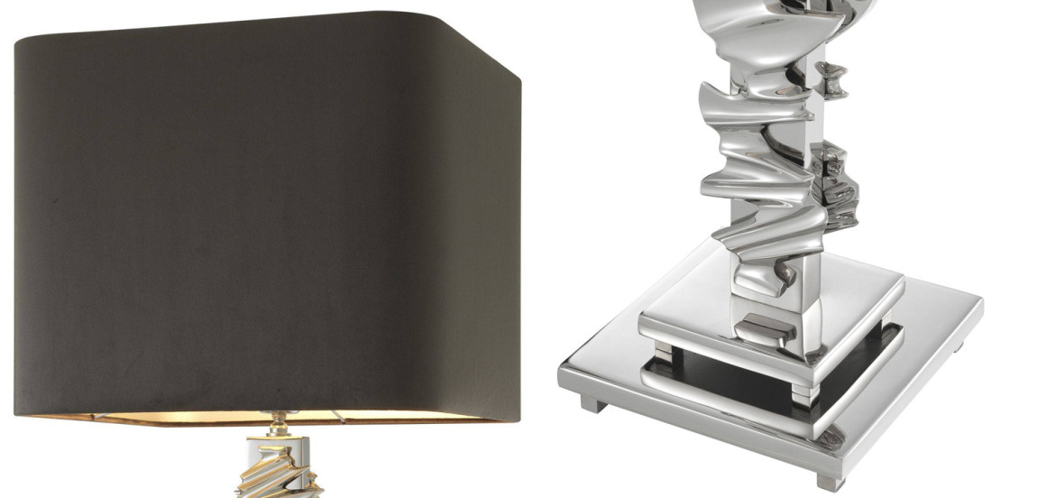 Настольная лампа Eichholtz Table Lamp Abruzzo Nickel