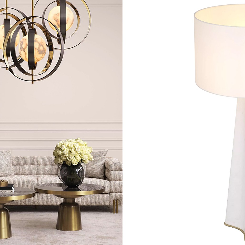 Настольная лампа Eichholtz Table Lamp Bensom Marble