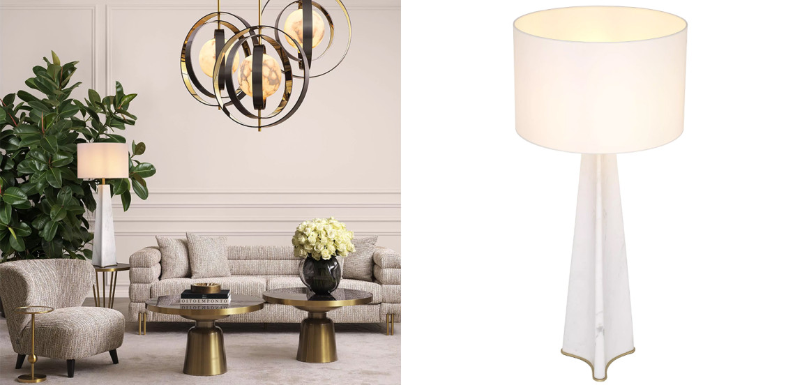 Настольная лампа Eichholtz Table Lamp Bensom Marble
