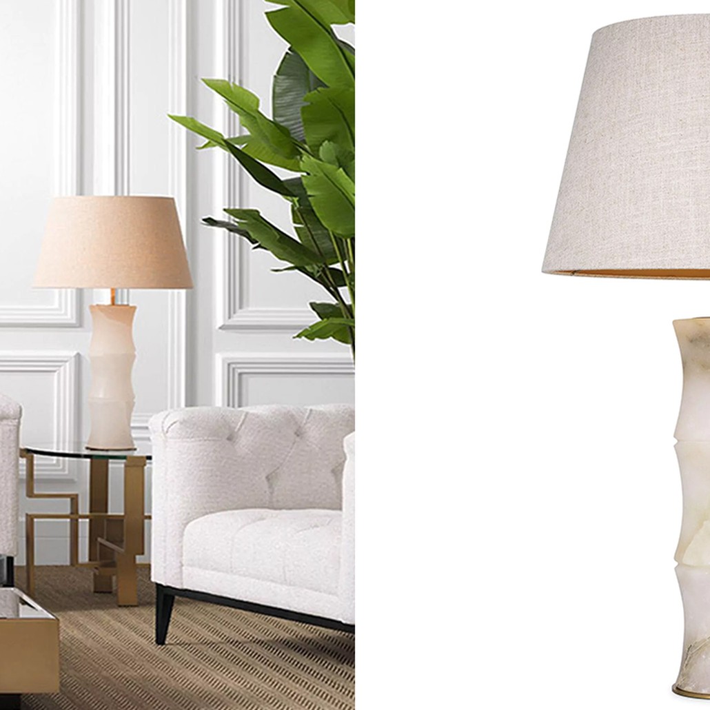 Настольная лампа Eichholtz Table Lamp Bonny Alabaster