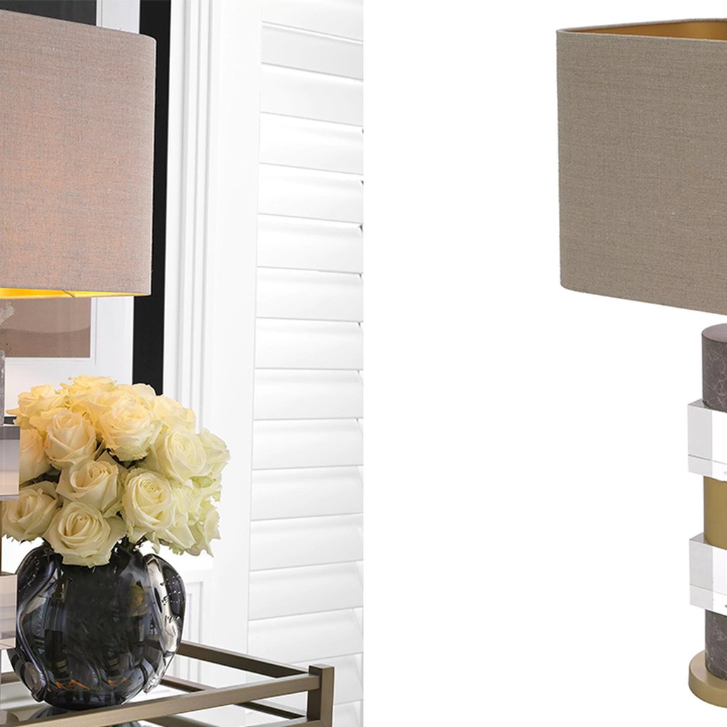 Настольная лампа Eichholtz Table Lamp Cullingham Grey Marble