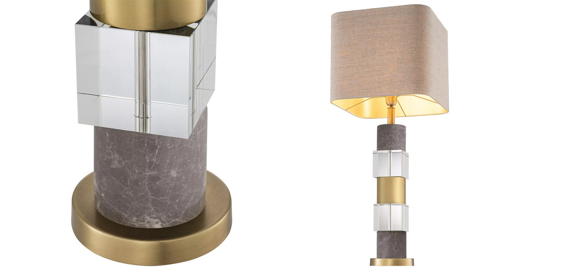Настольная лампа Eichholtz Table Lamp Cullingham Grey Marble