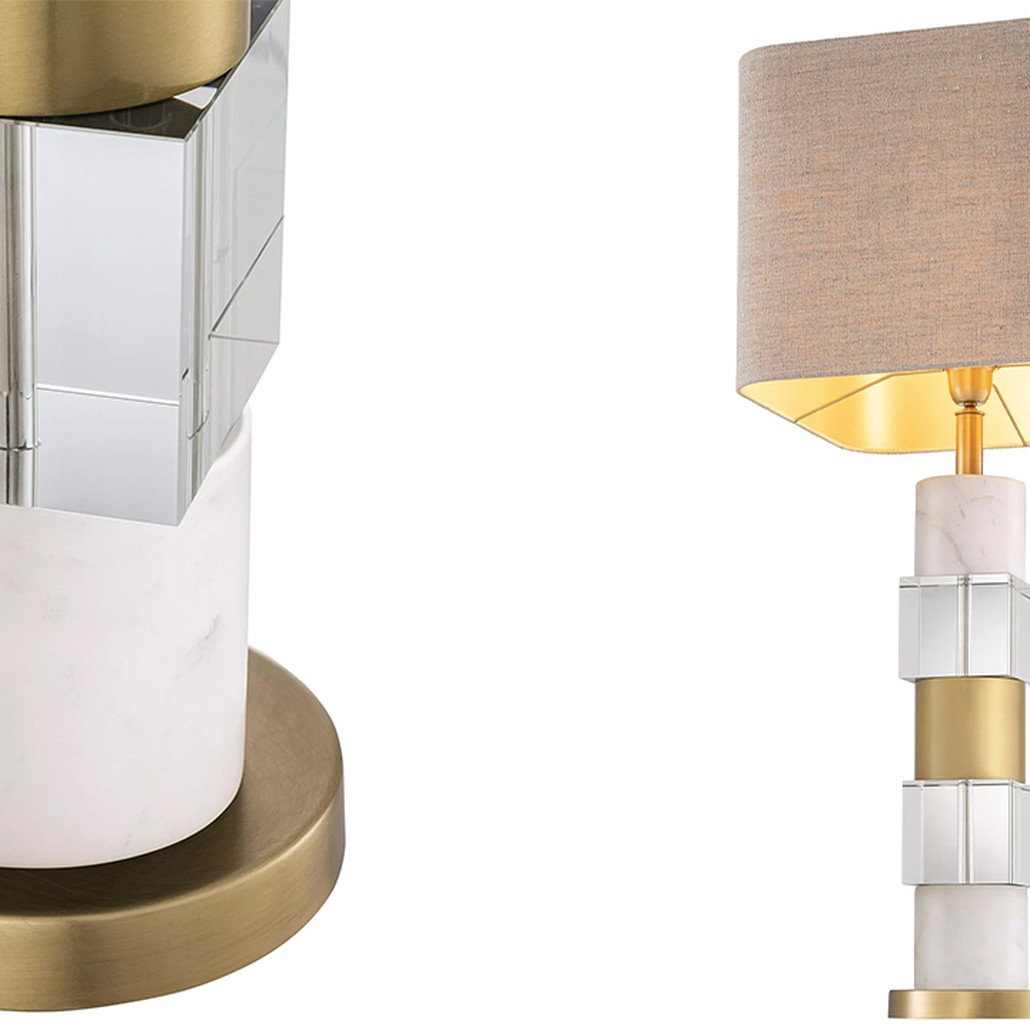 Настольная лампа Eichholtz Table Lamp Cullingham White Marble