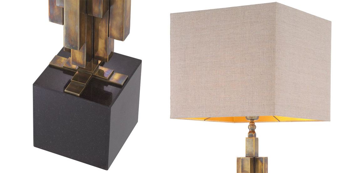 Настольная лампа Eichholtz Table Lamp Ellis Brass