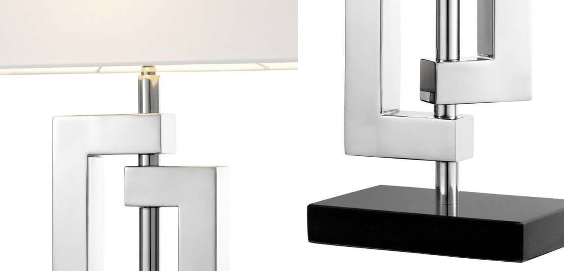 Настольная лампа Eichholtz Table Lamp Leroux stainless steel