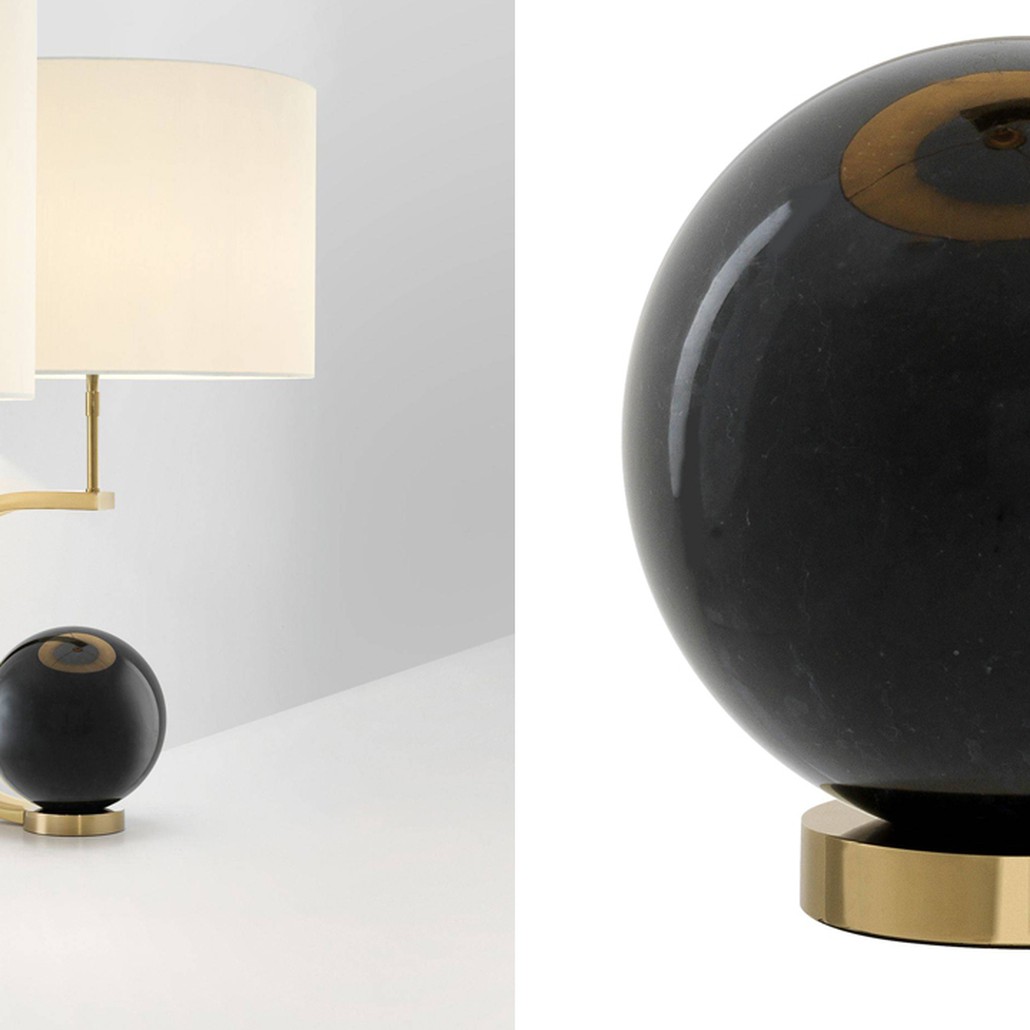 Настольная лампа Eichholtz Table Lamp Luigi Black marble