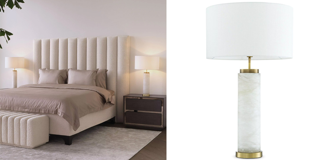 Настольная лампа Eichholtz Table Lamp Lxry Alabaster