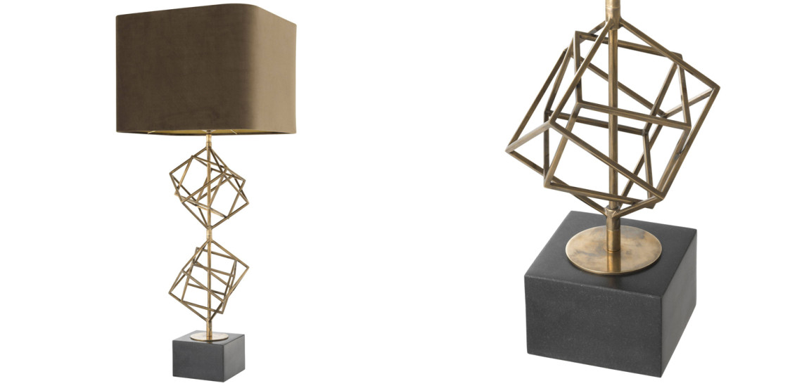 Настольная лампа Eichholtz Table Lamp Matrix brass