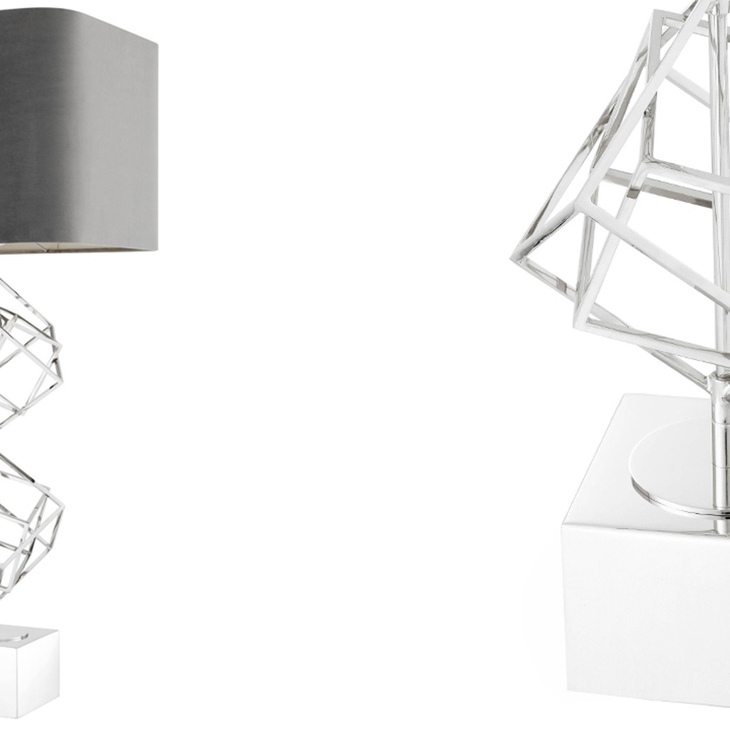 Настольная лампа Eichholtz Table Lamp Matrix Nickel
