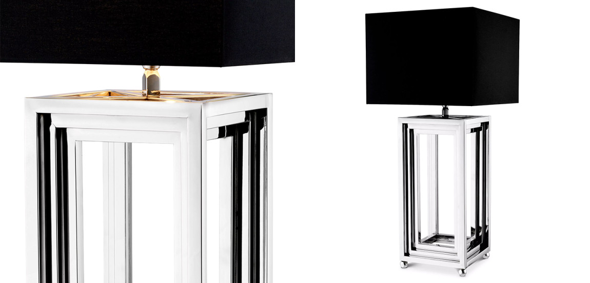 Настольная лампа Eichholtz Table Lamp Menaggio Nickel