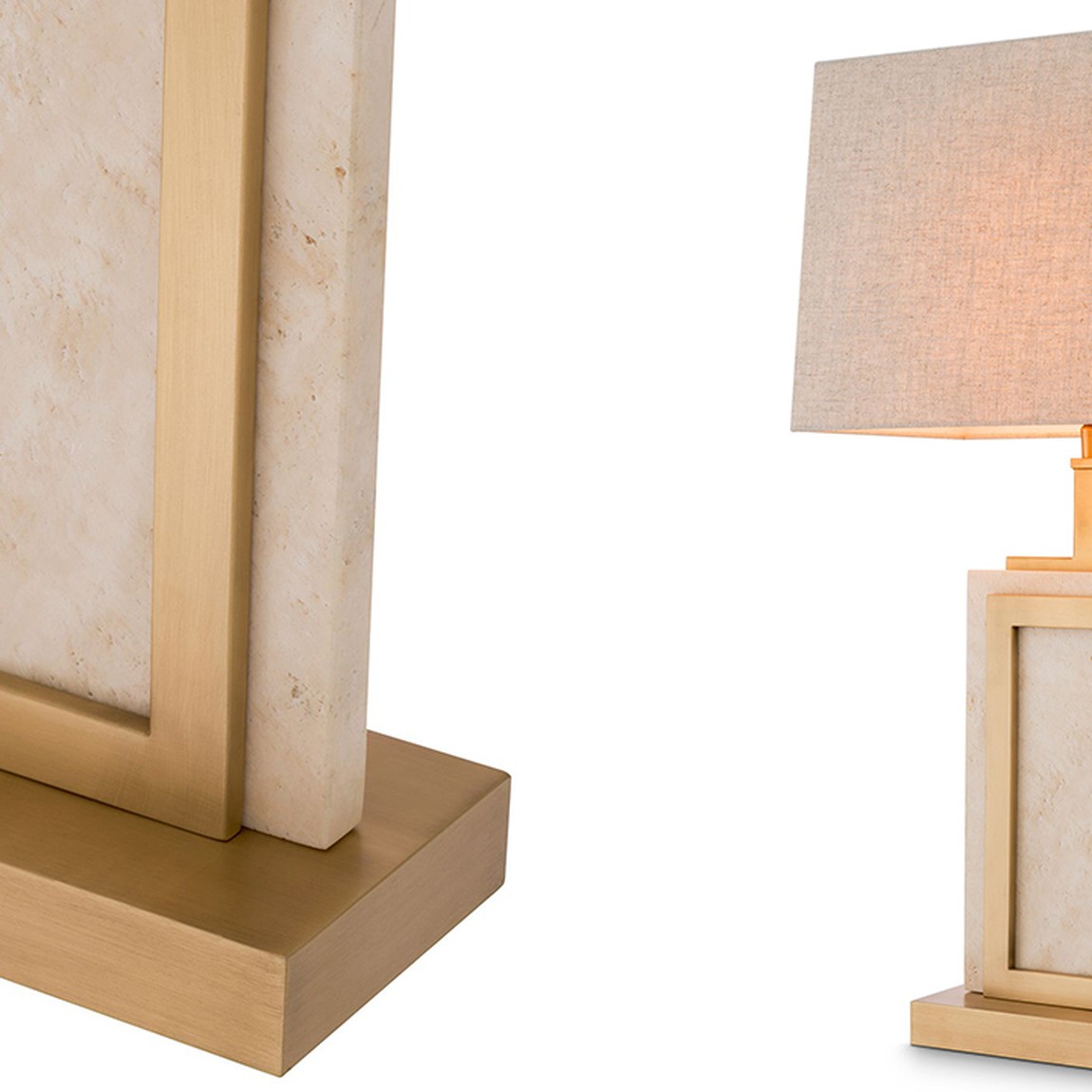 Настольная лампа Eichholtz Table Lamp Murray Travertine
