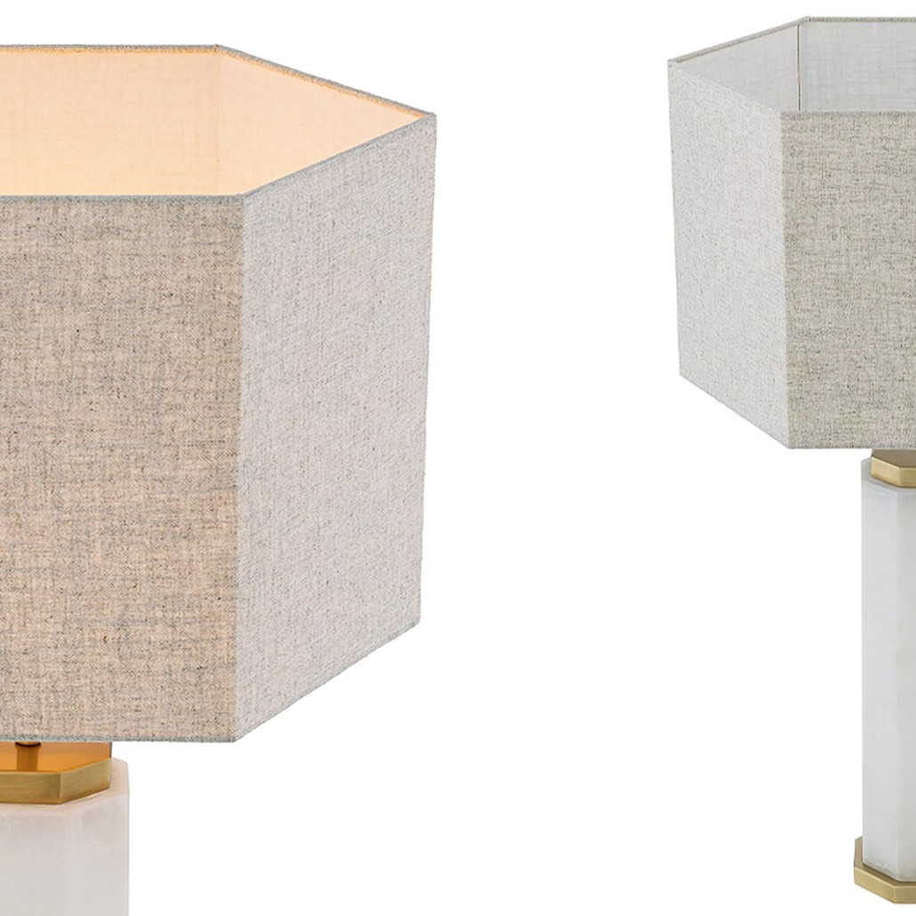 Настольная лампа Eichholtz Table Lamp Newman Alabaster