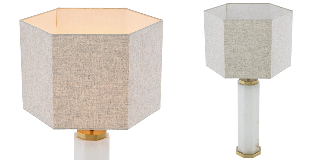 Настольная лампа Eichholtz Table Lamp Newman Alabaster