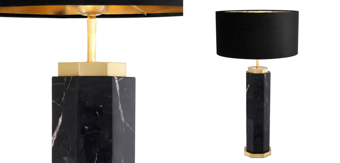 Настольная лампа Eichholtz Table Lamp Newman Black