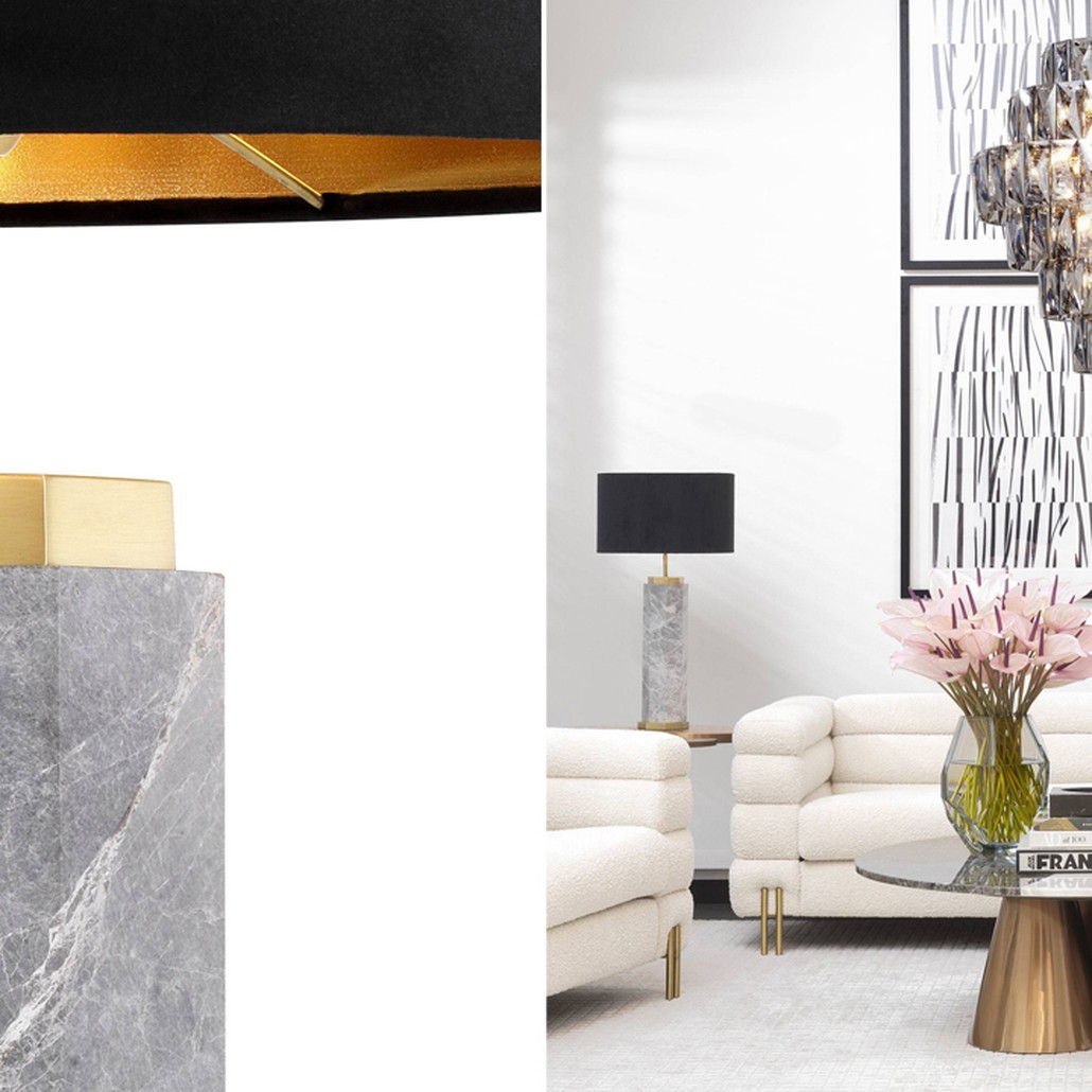 Настольная лампа Eichholtz Table Lamp Newman Grey
