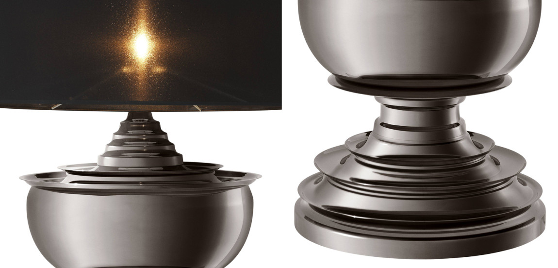 Настольная лампа Eichholtz Table Lamp Pagoda Black nickel